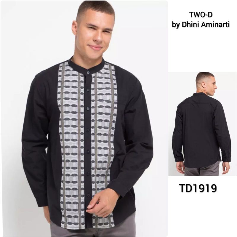 Kemeja Koko Lengan Panjang TWO-D Dhini Aminarti TD1919 Original