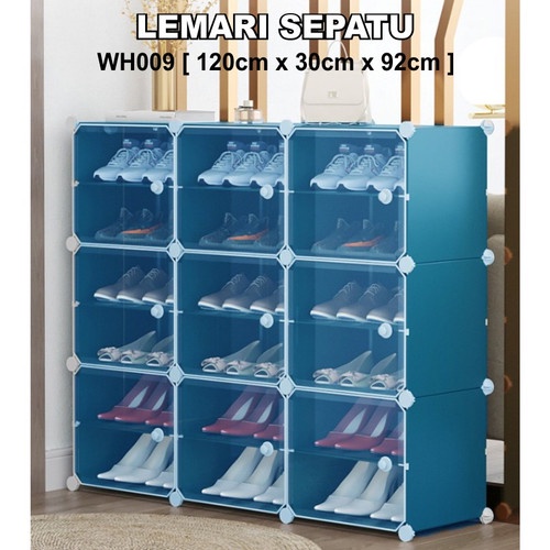 BAYAR DITEMPAT Rak Sepatu Anti Debu Tebal / Shoe Rack Portable Serbaguna / Kotak Sepatu Portable / Rak Sepatu Pintu Kaca COD TERMURAH