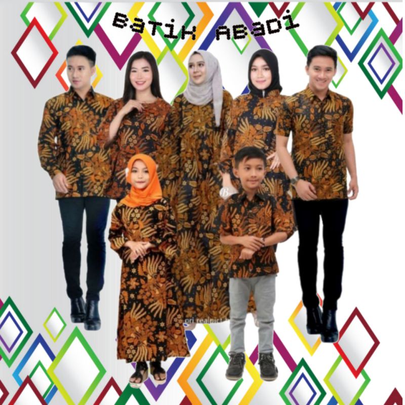Batik couple keluarga modern terbaru set couple batik keluarga gamis jumbo merah manggar coklat dish