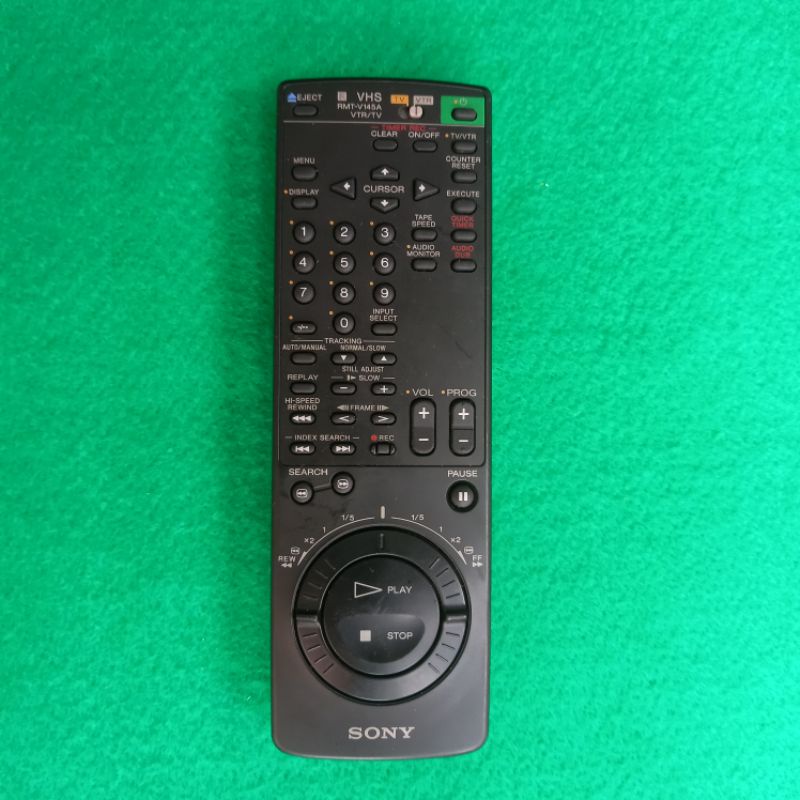 Remote VHS VTR/TV SONY Original Asli . RMT - V145A .