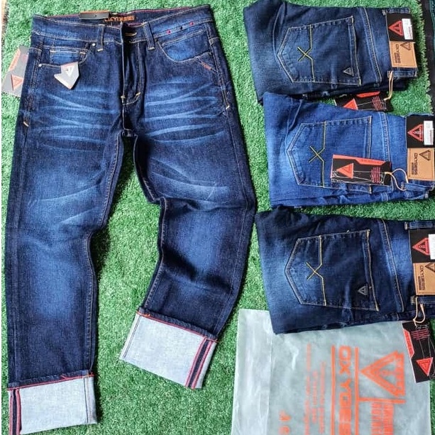 NEW PRODUCT OXYGESS - Celana Jeans  pria Import original corvus melar halus terbaru