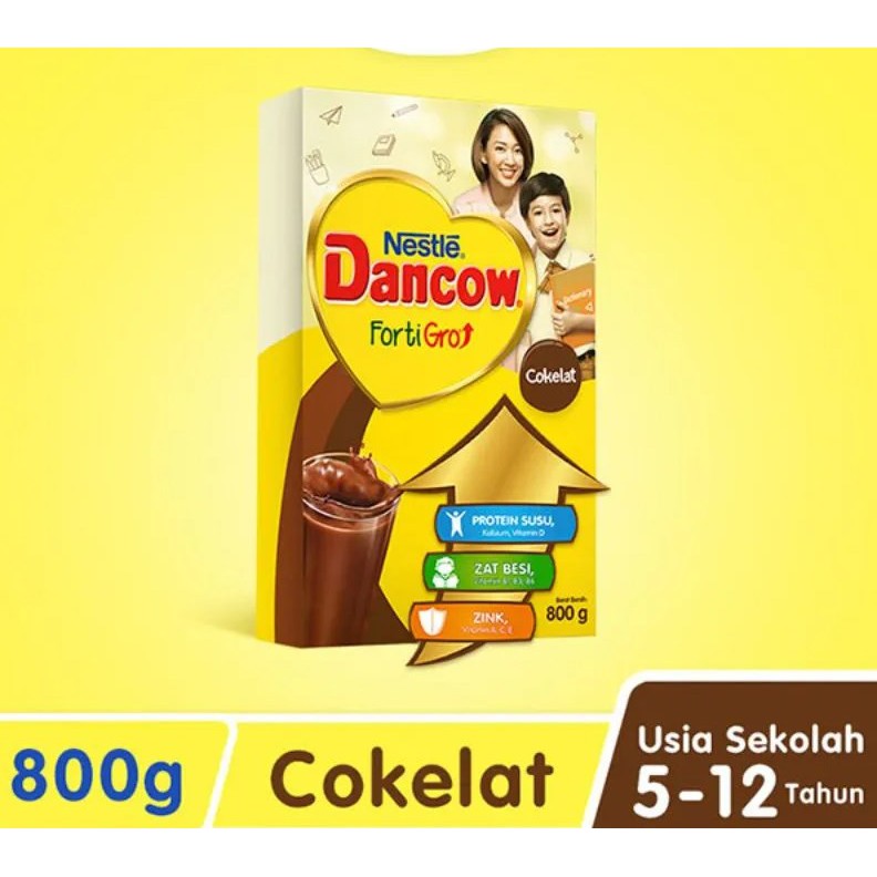 Dancow Fortigro Susu Bubuk Instant Cokelat 800 Gr