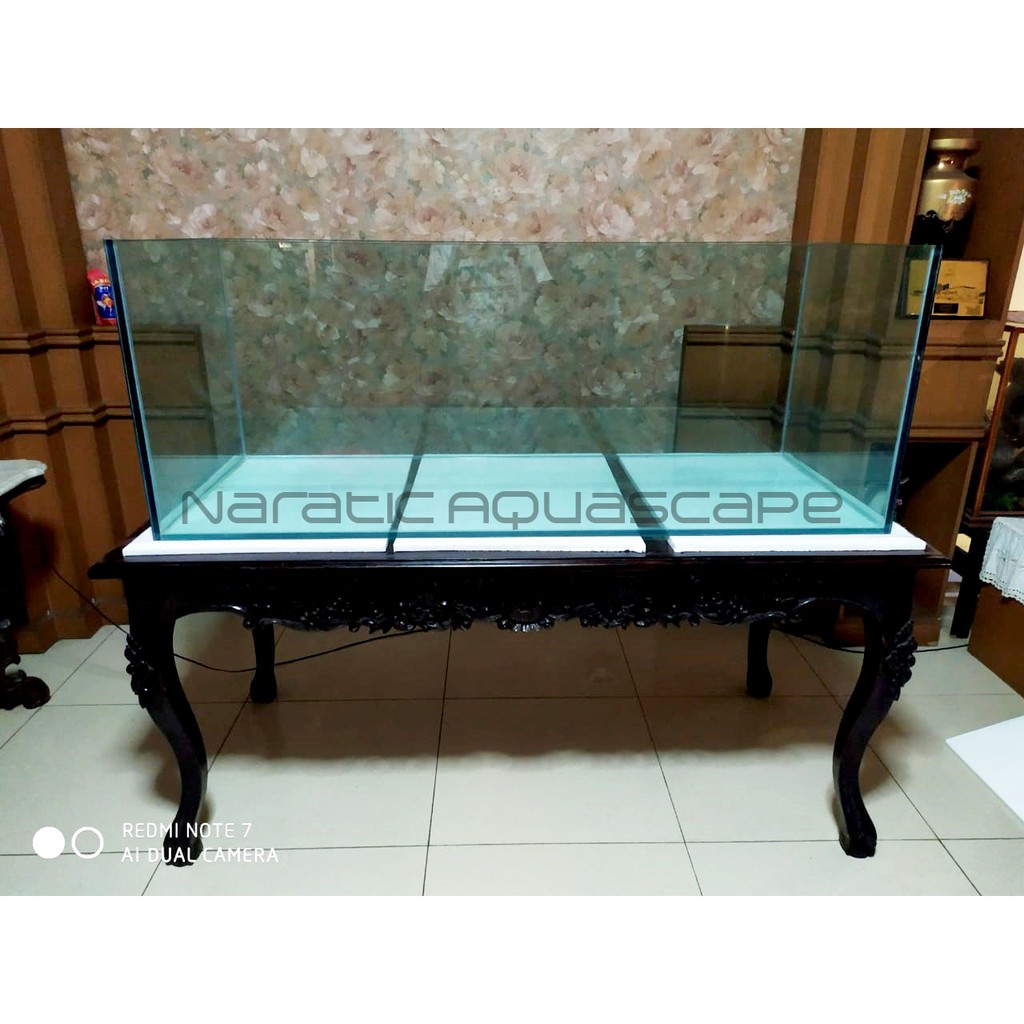Aquarium Kaca Rimless 150 X 60 X 60 Cm Full 12mm Shopee Indonesia Aquarium vosso 75 cm