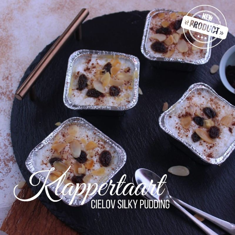 

Cielov Klappertaart / cielovsilkypuding / klapertart/ silkypuding / cielov silky puding