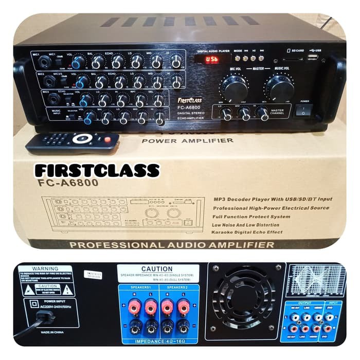 AMPLI FIRSTCLASS FC A6800 PROFESIONAL AUDIO AMPLIFIER