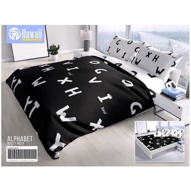 Sprei Hawaii (Brand Mylove) 180x200 Alphabet Series
