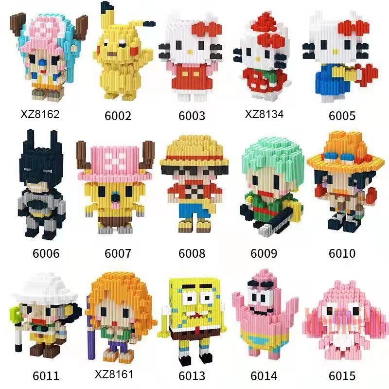Nano Block MARVEL,DISNEY,ONE PIECE Series| Bricks education Nano Block