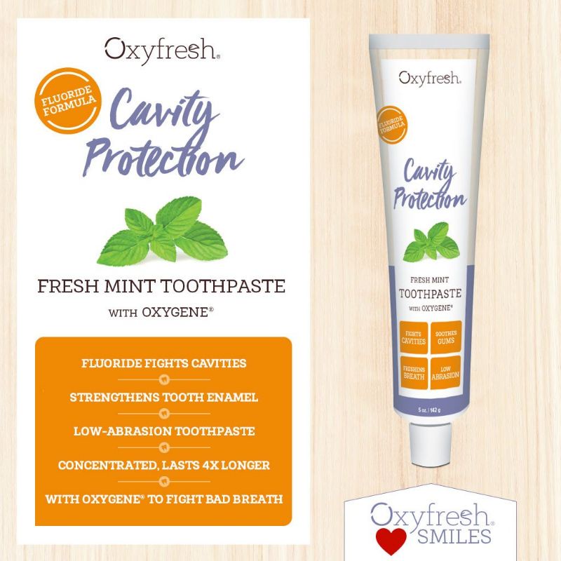 Oxyfresh Fluoride Cavity Protection 142gr Pasta Gigi Odol Oxyfresh