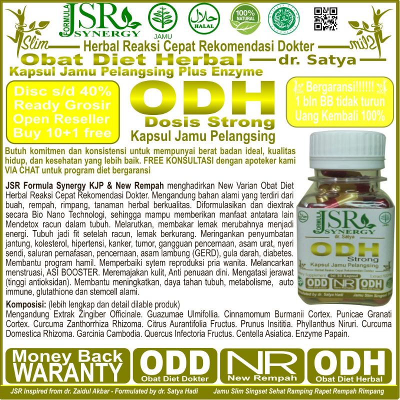 KJP DOSIS STRONG KAPSUL JAMU PELANGSING HERBAL DIET ALAMI