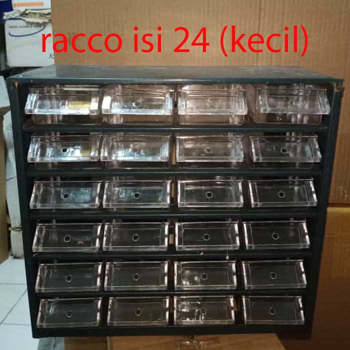 RACCO Rak Komponen Serba guna jumlah laci 12 24 30 kecil Organizer