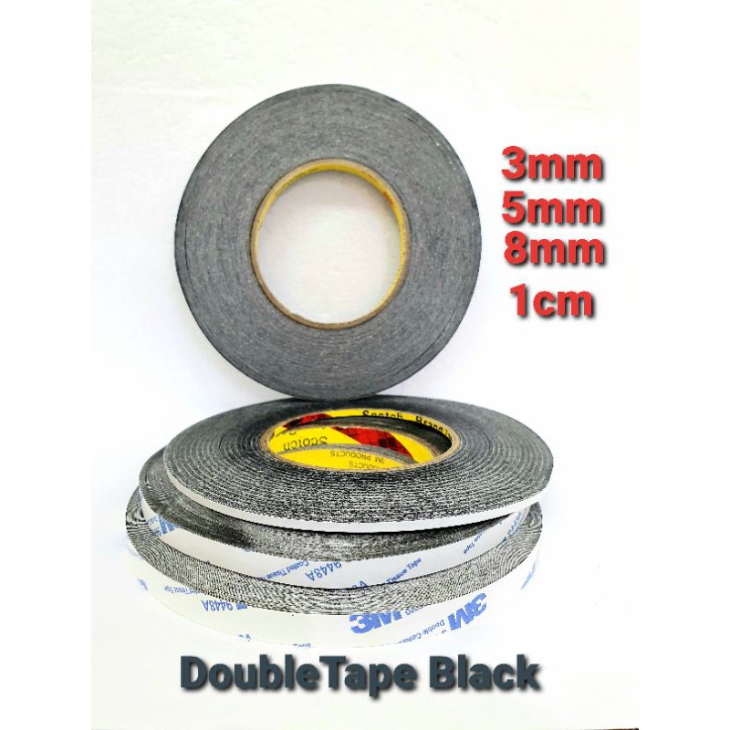 

Double Tape 3M Hitam 3mm 5mm 8mm 1cm / Double Tape Black / Lem Lcd Touchscreen Universal Busa / Foam