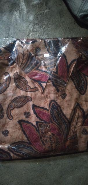 Diskon Bswart Batik Hrb026 Kenongo Hem Pendek Padi Pekalongan M L Xl Batik Pria Murah Modern Grosir