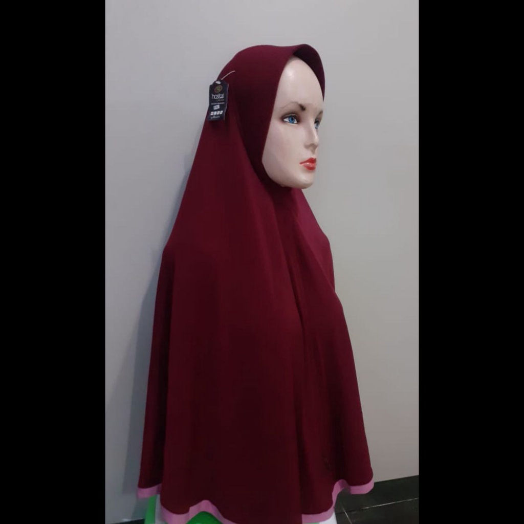 HASTARI JILBAB BERGO Kerudung hijab khimar krudung INSTAN JERSEY P XL