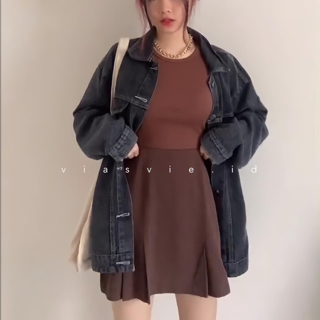 ROSE Oversized Jaket Jeans / Jaket Jeans Jumbo-1