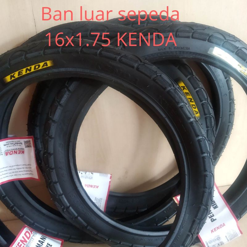 Ban luar sepeda 16 Kenda Ban luar 16x1.75 untuk sepeda 16inci