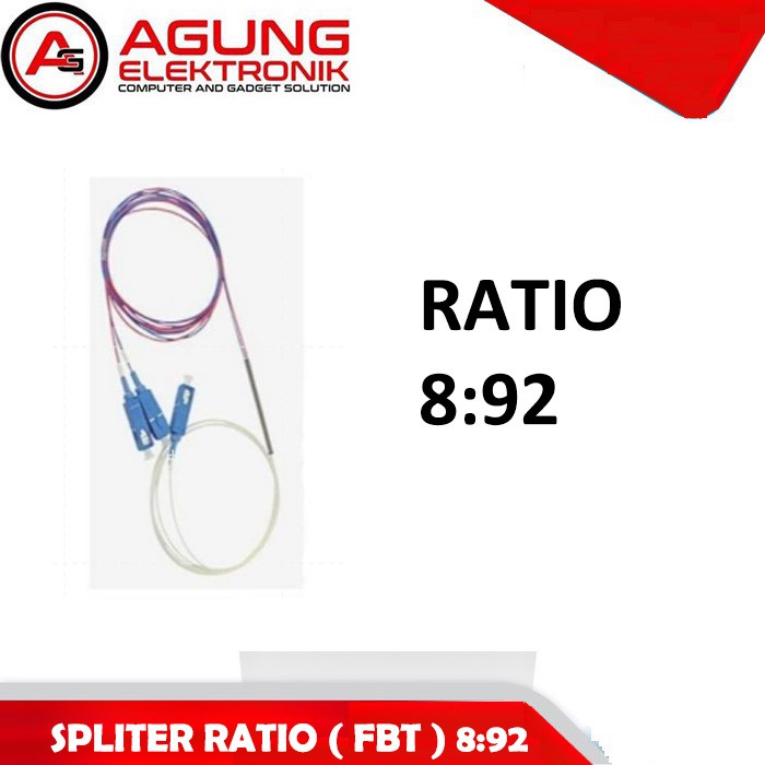 Splitter ratio 8:92 Three window/FBT spliter ratio/coupler rasio (UPC)