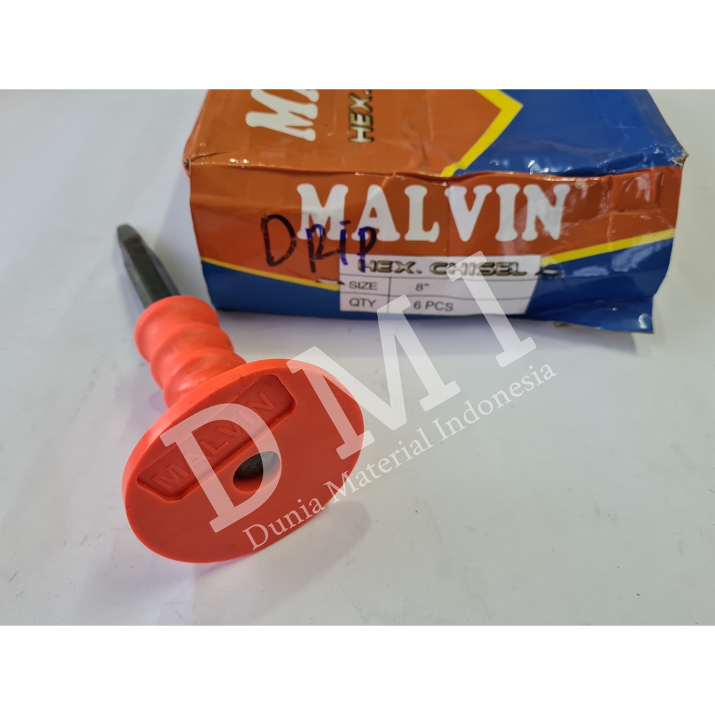 Pahat Beton Lancip Malvin 8 Inch | Pahat Tembok Topi Drip Lancip 8"