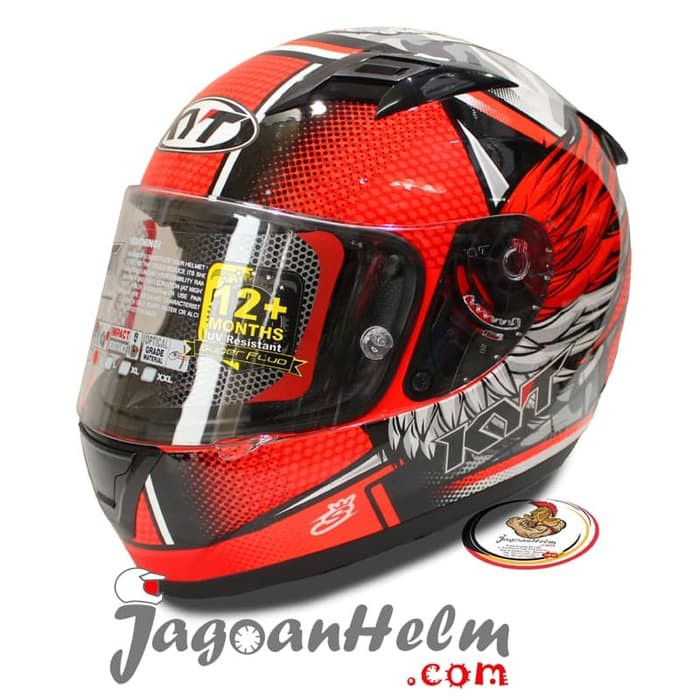 OFC KYT HELM R10 ANDI GILANG REPLICA R-10 FLAT VISOR