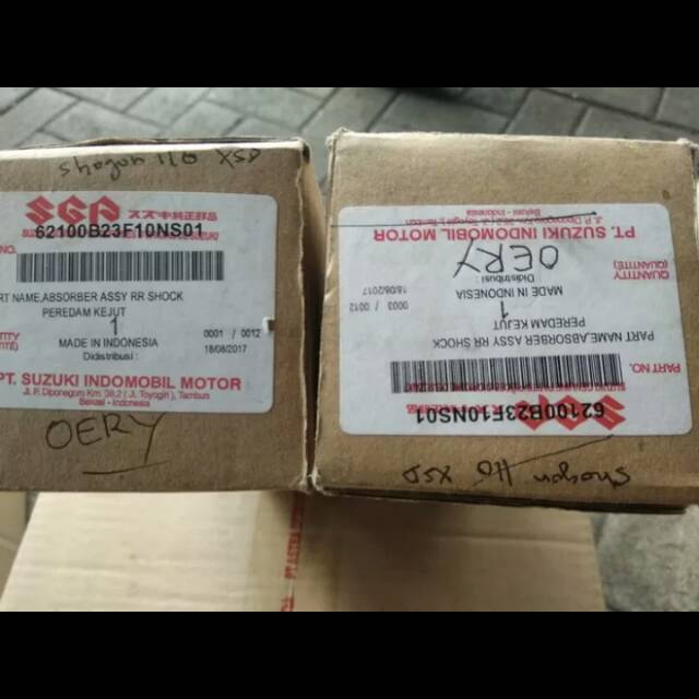 SHOCK BELAKANG SHOGUN 110 XSD SUZUKI (HARGA PER SET / 2PCS) 62100-B23F10-NS01