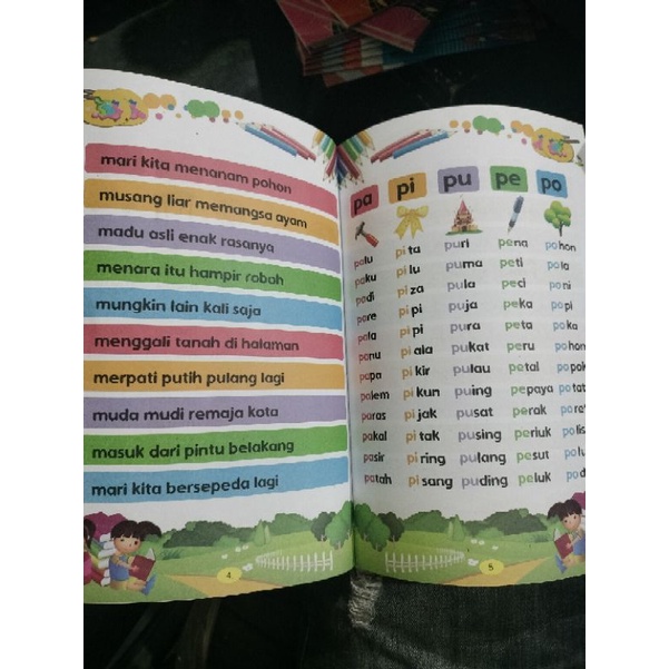 buku jago membaca tanpa mengeja, 32 halaman (15×24cm)