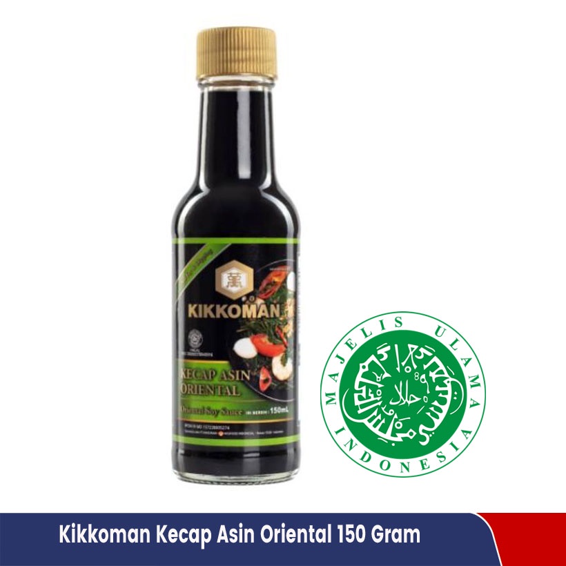 

Kecap Asin Kikkoman Oriental Light Soy Sauce 150 ML Halal