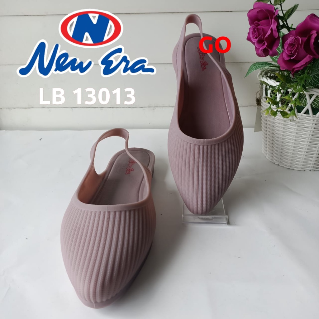 gos NEW ERA LB 13013 SANDAL KARET JELLY WANITA SENDAL WEDGES PEREMPUAN TERBARU Sandal Wedges Wanita / Bahan Jelly