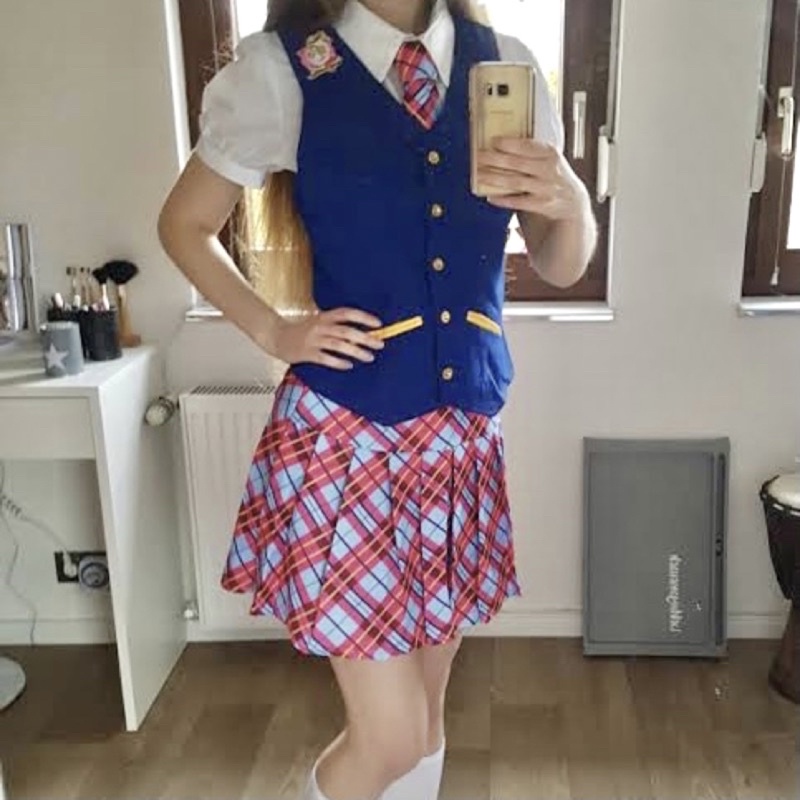 Barbie Princess Charm School Uniform Cosplay Costume Set