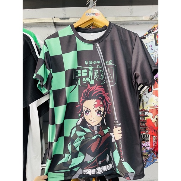 Jersey Tanjiro Two Tone Anime Manga Demon Slayer Kimetsu No Yaiba