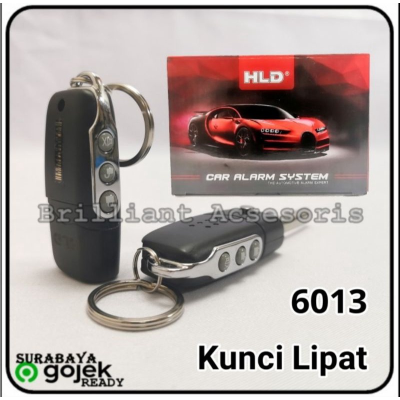 Alarm Mobil Universal - Kunci Lipat Flip Key - 12v