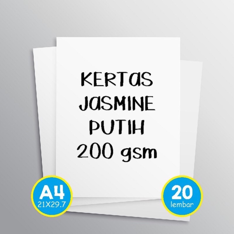 

Kertas Jasmine A4 200gsm Cocok untuk Undangan, Sertifikat dll