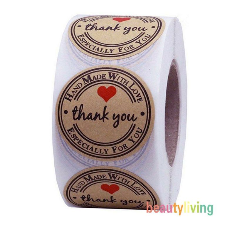 [MYUME.STORE] 500 pcs Stiker thank you/segel thank you/thanks for order/ label online shop-J