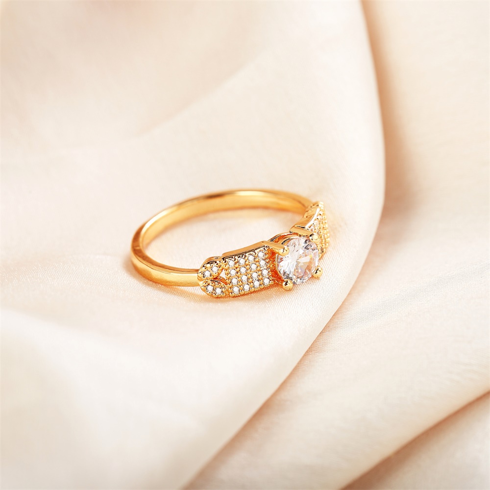 Y462 COD Cincin Wanita Permata Perhiasan Lapis Emas 18k Anti Karat Dan Luntur Aksesoris Wanita Cincin
