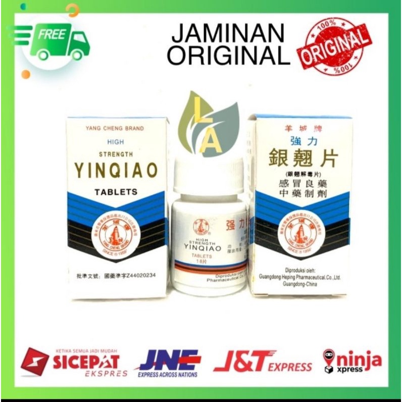OBAT CINA/OBAT TRADISIONAL/YINQIAO TABLET/Obat Meredakan Demam/Obat Demam/Obat Sakit tenggorokan