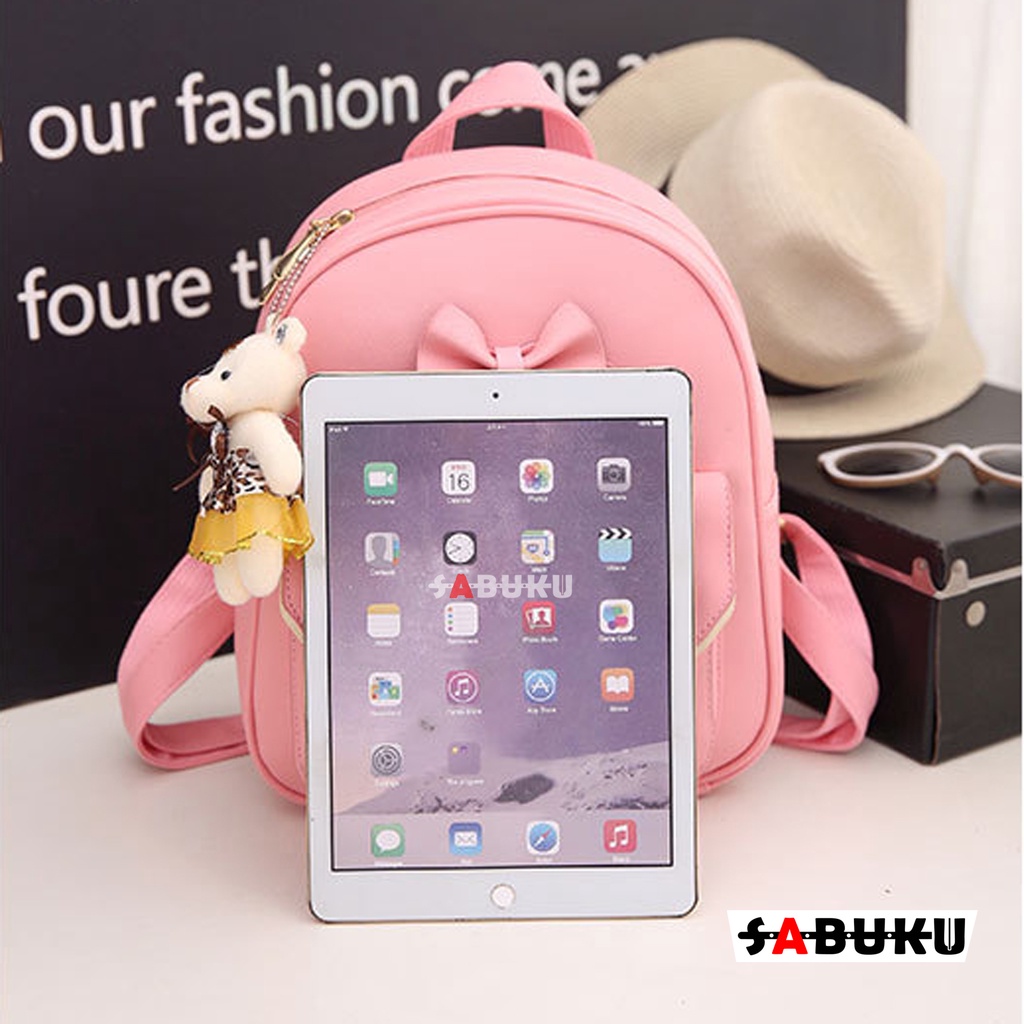 Tas Ransel Wanita 3in1 Ransel Sekolah Women BAG Fashion Korea Tas Wanita Remaja SMP SMA -212