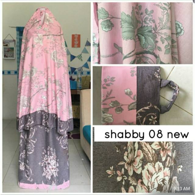 MUKENA SHABY FLOWER 08 ABU