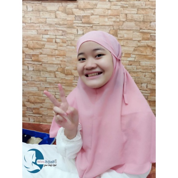 Jilbab Bergo NAURA SIZE M DEWASA / BISA UNTUK ANAK  10 TH + / HIJAB INSTAN BERGO MARYAM-1