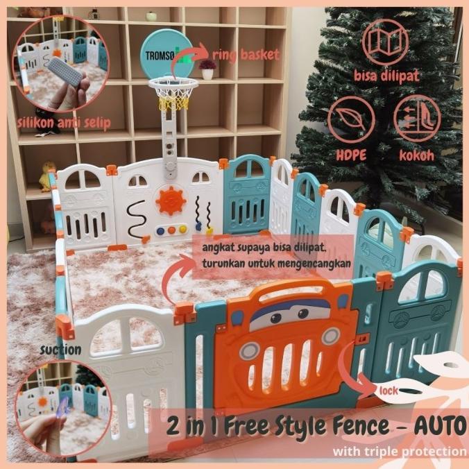 Tromso Pagar Bayi/ Keamanan Anak/ Children Baby Safety Fence Foldable