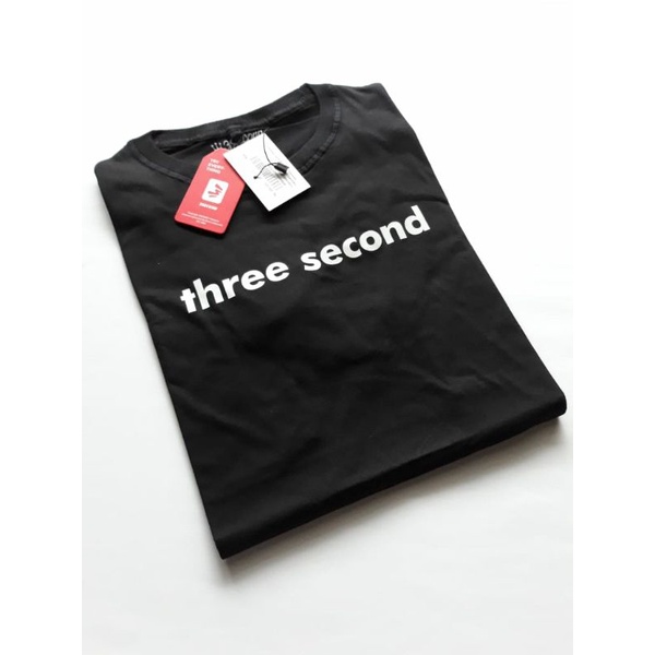 KAOS 3SECOND PRIA SURFING PREMIUM BIG SIZE WARNA MERAH HITAM