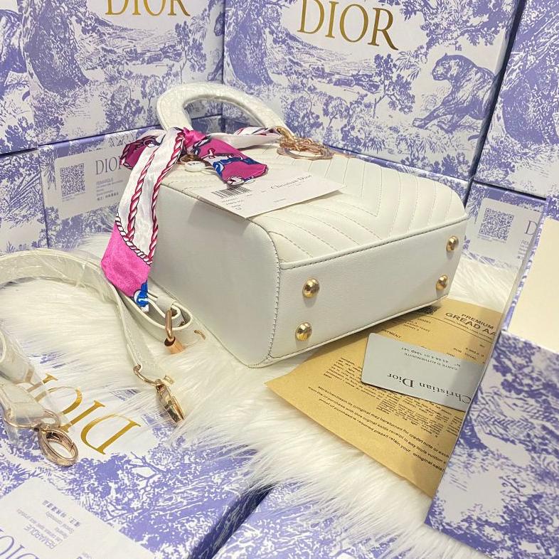 Tas Import Batam Lady Chevron Small Free Box Branded Premium Mirror Lambs Batam Wanita Handbag Super