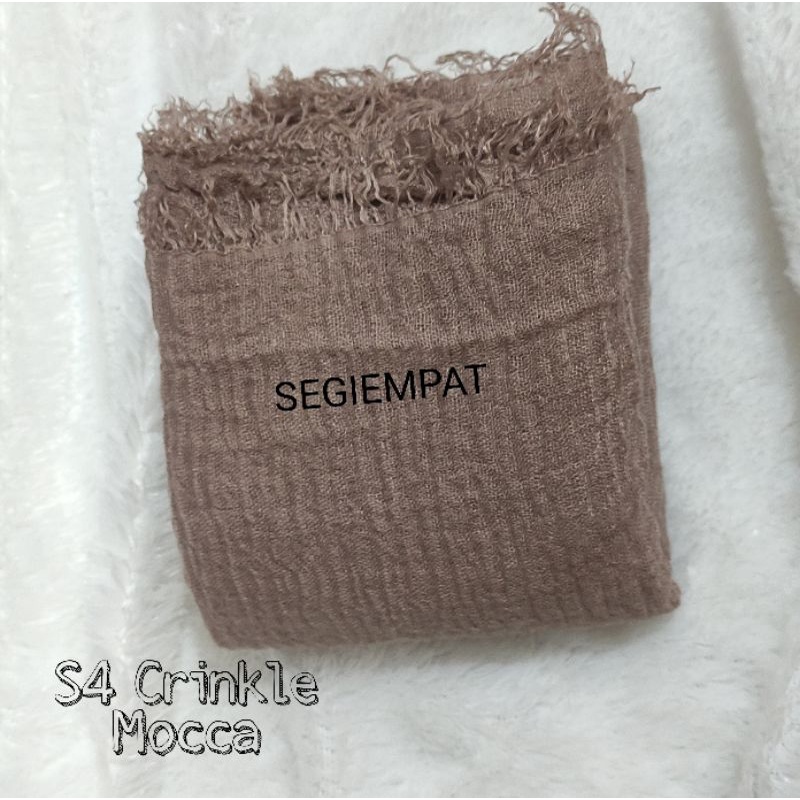 [COD] PASHMINA CRINKLE / CRINGKLE KUSUT /CRINGKLE RAWIS / HIJAB SHAWL PREMIUM RAWIS negro-SEGIEMPAT-MOCCA