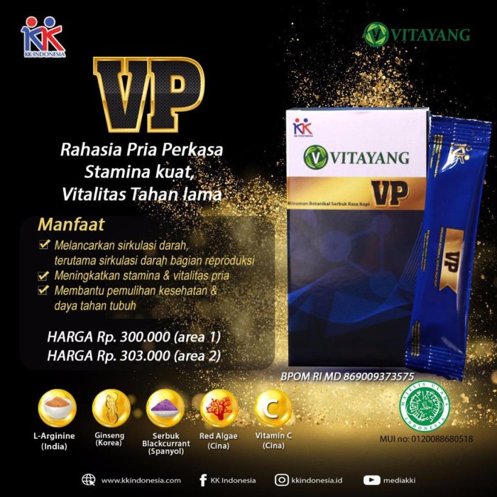 Vitayang Vp Keperkasaan Pria isi 5 saset