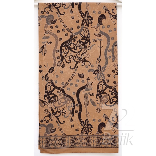 KAIN BATIK PREMIUM Bahan Katun Motif Burung Warna Cream Krem Kream Crem 721672 Cap 72 Jarik Jarit Samping Kebat Panjang Batik Katun Modern Premium Bahan Seragam Batik Pernikahan Kantor Keluarga Murah Kamen Jadi Batik Bali Lembaran