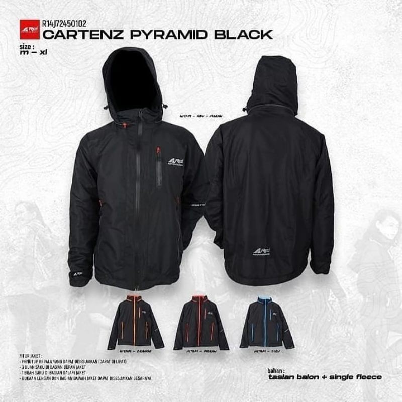 JAKET GUNUNG INNER POLAR REI AREI CARTENZ PYRAMID ORIGINAL 100%