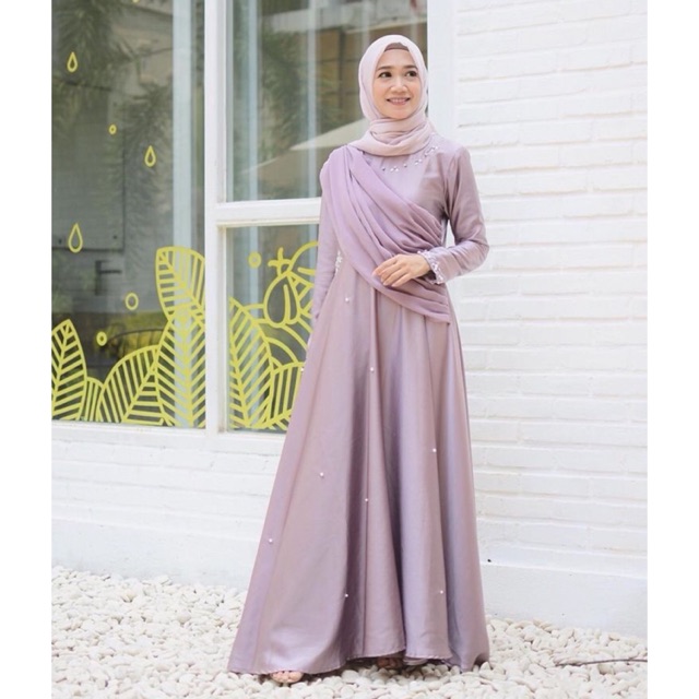 KALILA DRESS by EL ZAFEERA HIJAB DRESS PESTA GAUN HIJAB BAJU MUSLIM CANTIK PESTA GAMIS  BAJU PESTA B