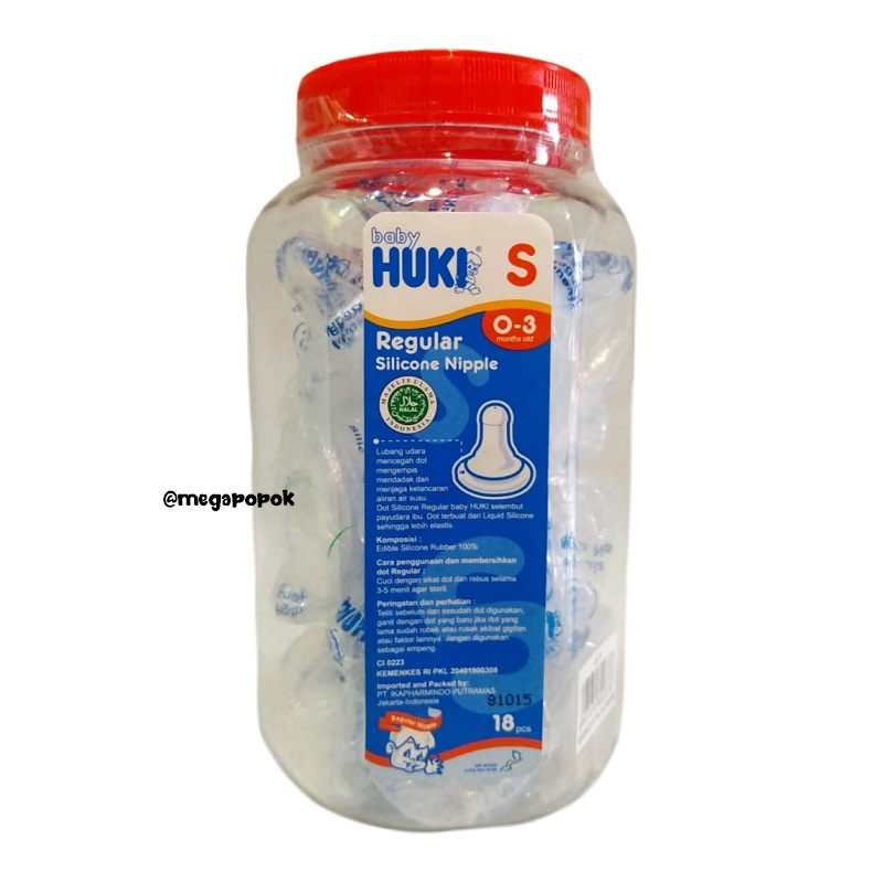 Huki Bulat &amp; Gepeng Silicone Nipple Satuan Ukuran S/M/L/megapopok