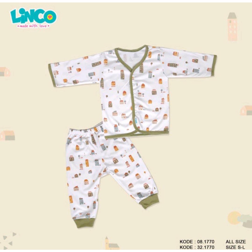 LINCO SETELAN BAYI MOTIF CUTE HOUSE / SETELAN BAYI