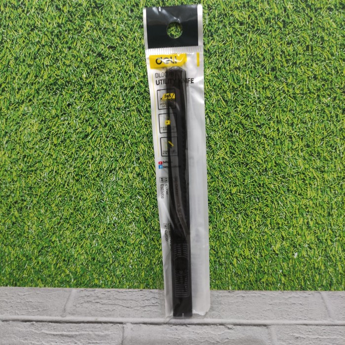 

Deli Cutter Pisau Baja Hitam 9mm SK5 Kunci Manual Perkakas EDL007B