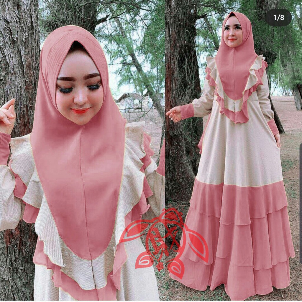 COD ✔ SYARI MAURAS / MAXI DRESS MAURAS / PAKAIAN MUSLIM WANITA / PAKAIAN HIJAB