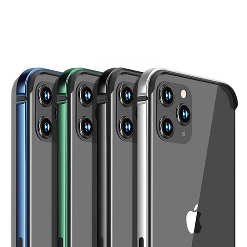 Case Bumper Bahan Silikon 2022 Aluminum Metal Untuk iPhone 11 Pro MAX 7 8 Plus X XS MAX XR SE 2020