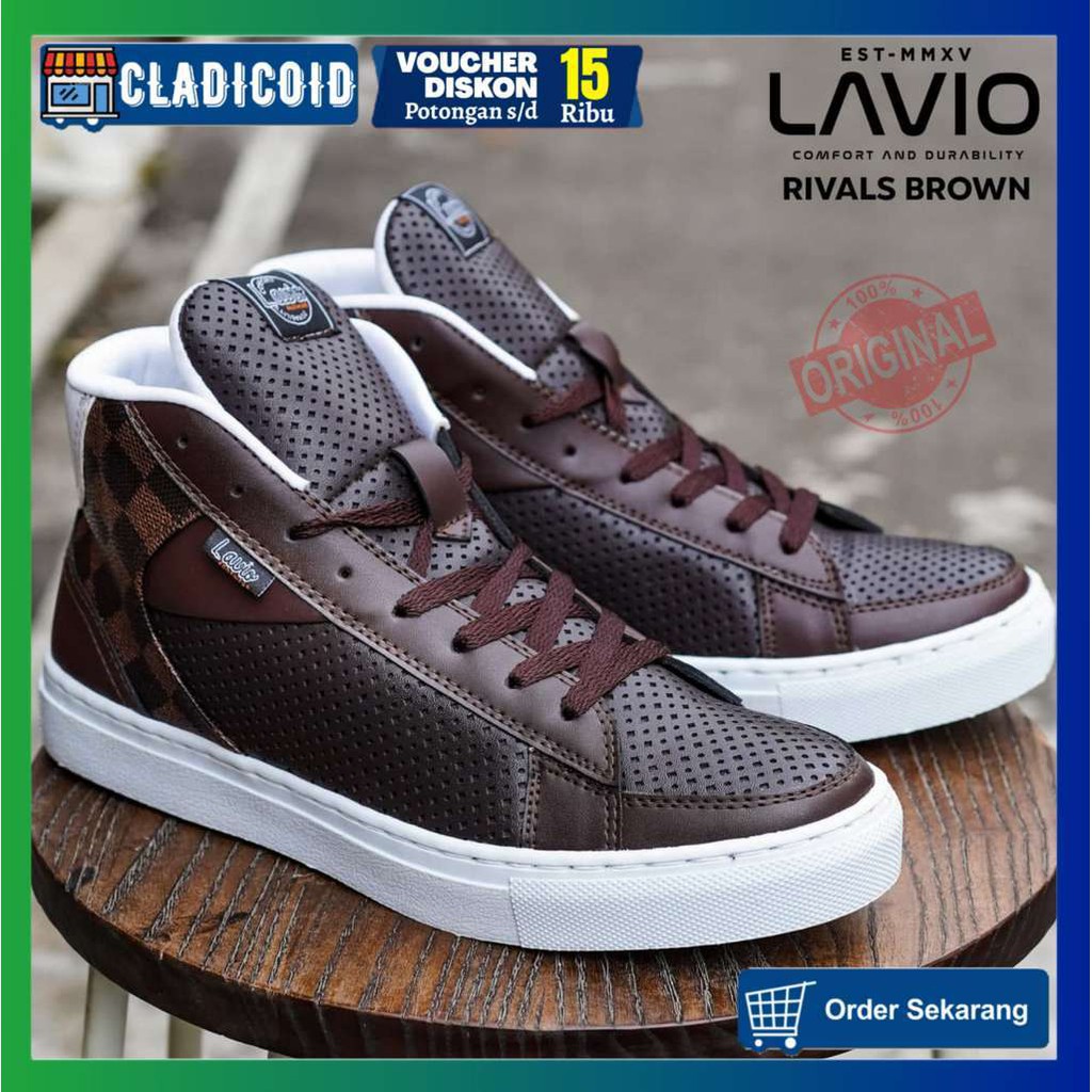 SEPATU SNEAKERS PRIA ORIGINAL OUTDOOR MODEL KEREN TRENDI SNEAKER LUAR RUANGAN KULIAH LAVIO RIVALS